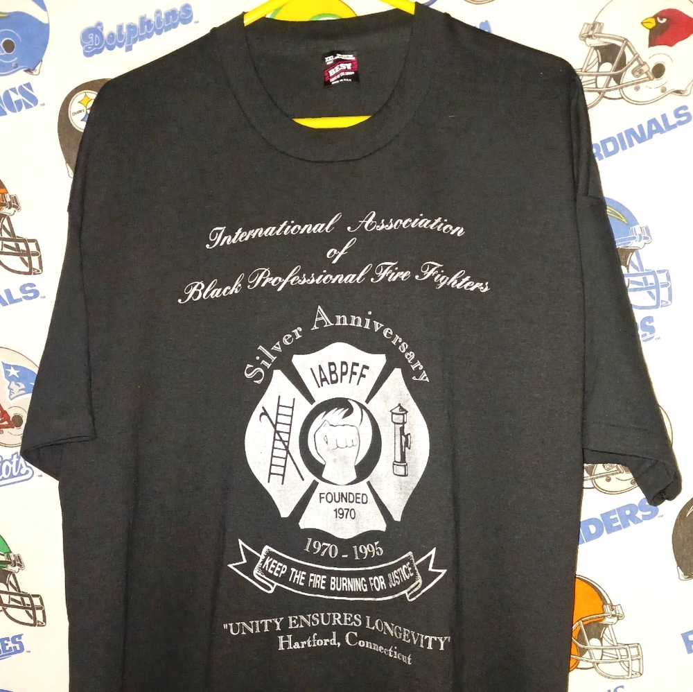 Vintage 1995 International Association Of Black Professional Fire Fighters Shirt